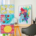 thumbnail image 2 of Cuadros Decorativos Quilling flor forma especial parcial cristal diamante pintura DIY decoración del hogar Ehuebsd Nuevos Originales, 2 of 5