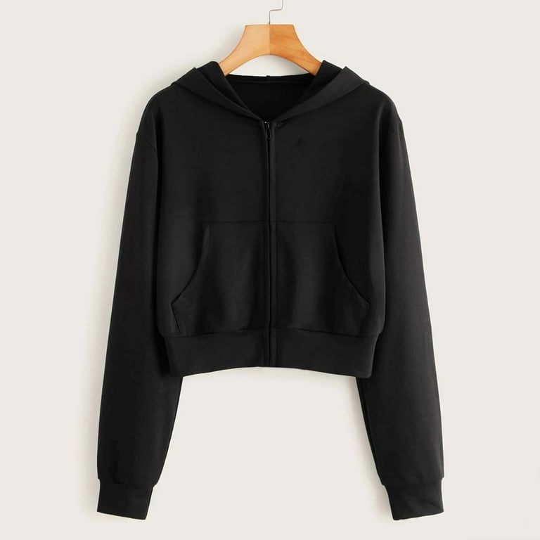 Dezsed Hoodies for Women Casual Zip Up Drawstring Cropped Dezsed Hoodies for Women Casual Zip Up Drawstring Cropped