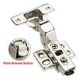 thumbnail image 3 of Wideskall 20 Pieces Stainless Steel 1/2 Half Overlay Face Frame Kitchen Cabinet Door Hinge Chorme Silver, 3 of 4