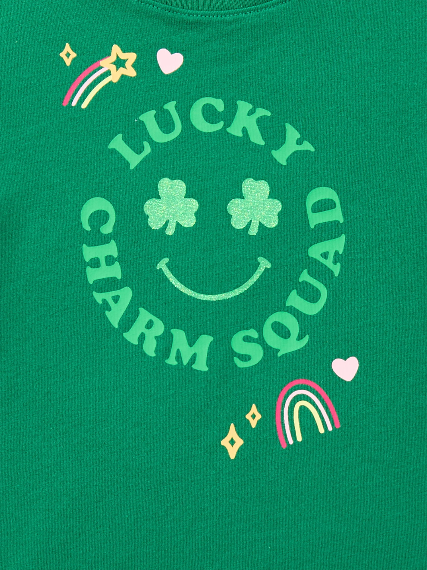 St. Patrick’s Day Girls Short Sleeve T-Shirt from Way To Celebrate, Sizes 4-18