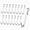 Silver, variant on YEMNPIOS 20 Pcs J Hook for Wire Shelving Stainless Steel Hanger Clip on Metal Rack Black