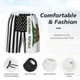 thumbnail image 3 of Mens Swim Trunks California America Flags Quick Dry Board Shorts with Compression Liner, 3 of 6
