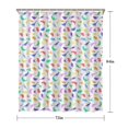 thumbnail image 5 of Colorful Gradient Dinosaurs Silhouettes Pattern Shower Curtain 72"x84" ,Bathroom Decorative Shower Curtains Set with 12 Hooks,Modern Waterproof Washable Shower Curtain, 5 of 6