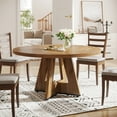 thumbnail image 7 of Tribesigns Farmhouse Dining Table for 4 People, 47" Round Wood Dining Table (Chairs Not Included), 7 of 7