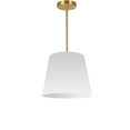 thumbnail image 4 of Dainolite  1LT Oversized Drum Pendant Small, WH Shade-Color:Black/Gold, 4 of 4