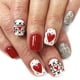 thumbnail image 5 of Uñas Cortas Cuadradas Brillantes Color Dulce Corazón Diseño 24 Piezas Wearable Nails Art, 5 of 8