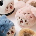 thumbnail image 5 of Hessimy Kids Cute Fuzzy Slippers Glow In The Dark Plush House Shoes Boys Girls Light Up Winter Slides Toddler Slippers Toddler Slippers Cute Slippers Winter Keep Warm Slippers (Blue,12), 5 of 5