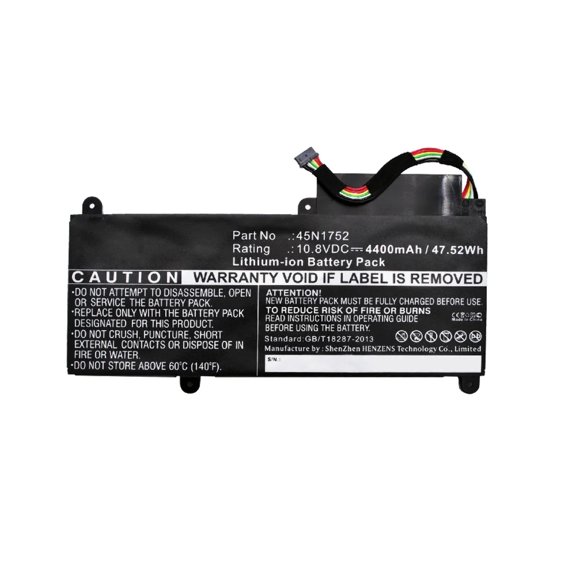 Batteries N Accessories BNA-WB-L12528 Laptop Battery - Li-ion, 10.8V, 4400mAh, Ultra High Capacity - Replacement for Lenovo 45N1752 Battery