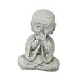 thumbnail image 3 of Mini figura de monje, estatua de Buda, muñecas creativas decorativas para jardín de té, hechas a mano No hablar, 3 of 6