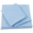thumbnail image 2 of Pacific Linens | Luxurious Soft 4 Piece Bed Sheet Set with Deep Pockets | 100% Cotton | Wrinkle, Fade & Stain Resistant | 500 Thread Count | King Size | Sky Blue, 2 of 5
