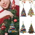 thumbnail image 5 of Pekkaxy Acrylic Book Stack Christmas Sun Catcher, Hanging Ornament for Book Lovers, 5 of 8