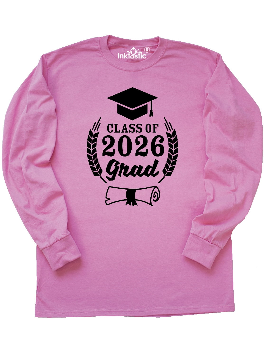 Inktastic Class of 2026 Grad with Diploma and Graduation Cap Long ...