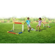 Play Day Foldable Soccer Set (2 Folding Goals, Ball, Inflating Pump, 4 Stakes) Children Ages 3+
