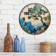 thumbnail image 3 of Yayeee Wall Clock Battery Operated 9.5" Silent Quartz Non-Ticking for Living Room Decor, Large Pine Tree, 3 of 8