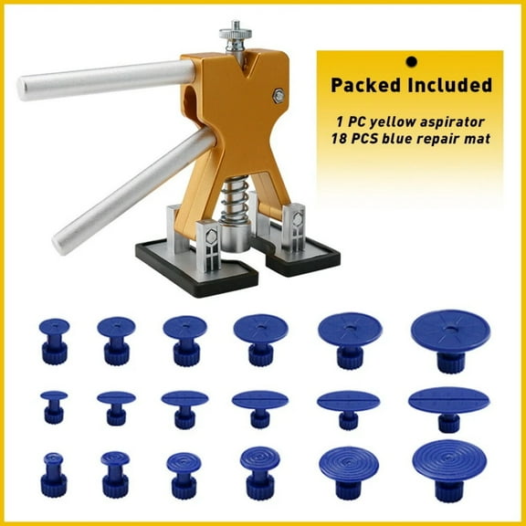 Car Dent Puller Kit, Car Body Dent Repair Tools, Paintless Dent Lifter Repair Tool Puller with 18 Tabs, Auto Dent Removal Kit for Car DIY Body Work