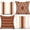 Rust, variant on Outdoor Pillow Covers 18x18 Inch Set of 4 Waterproof Modern Geometry Throw Pillows Outdoor Summer Waterproof Decor for Patio Funiture Garden Polyester Cushion Covers 013A
