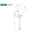 thumbnail image 6 of 4W Landscape Spotlights (6-Pack) | Low Voltage Outdoor Spot Lights - 12V 3000K Outdoor LED Spotlight | Landscape Spotlight for House Lighting Tree Lighting | MR16 4W LED Bulb (Bronze), 6 of 11