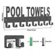thumbnail image 2 of Pool Towel Rack Outdoor Wall Mount Towel Holder Towel Hooks for Bathroom Towel Hanger for Pool Area, Bathrobe Towel JP, 2 of 5