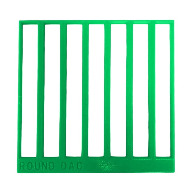3D Printed Art Ruler Grid Tool for Precise Painting Drilling and Craft Projects with Square Multiple Rectangle Design