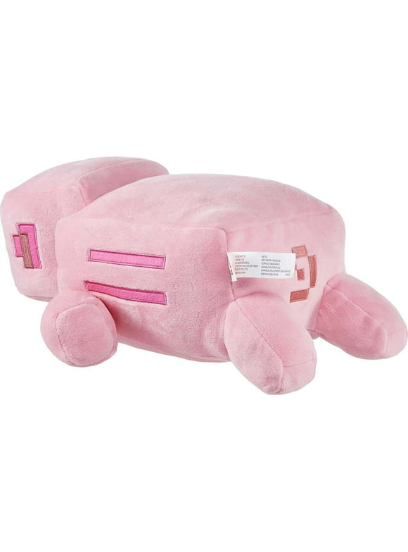 Minecraft Game Toys, Plush Figures and Accessories, Pig 12 inch, Collectible