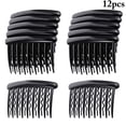 thumbnail image 1 of 12PCS Hair Side Comb 21 Teeth Wave Hair Comb Hair Accessories for Women, 1 of 10