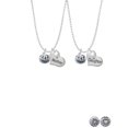 thumbnail image 2 of Delight Jewelry Silvertone Small Jack O'Lantern with Stem Mother & Daughter Heart Necklaces (Set of 2), 19"+2", 2 of 4