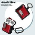 thumbnail image 5 of Duo Shield Secure Lock Designed For Apple AirPods Generation 1 & 2 With Hook, Red/Black, 5 of 7