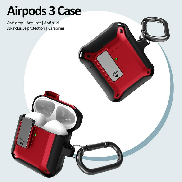 For Apple Airpods 3 Pro 1 2 Secure Lock Protective Case Cover Anti