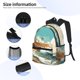 thumbnail image 3 of Fotbe Coastal Palm Beach Mochila Ligera Casual para Laptop para Hombres y Mujeres, Mochila Impermeable de Uso Diario, Mochila para Universidad, 3 of 6