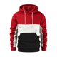 thumbnail image 2 of Gibobby Sudadera para Hombre Sudadera con capucha unisex para pareja sudadera atlética de gran tamaño(Rojo,G), 2 of 4
