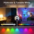 thumbnail image 3 of COOLO Matter Ampoule Intelligente RGB E27 Wifi Led Ampoule Maison Intelligente Fonctionne avec Alexa Google Home Apple Homekit SmartThings Siri, 3 of 5