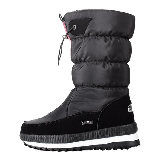 Botas Medias Zapatos Mujer Nieve Invierno Antideslizantes Calzado (42)