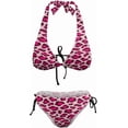 thumbnail image 5 of SKQIT Women's Leopard Print Swimsuits Tie Side Thong Sexy Bikini Set 2 Piece Bathing Suits, 5 of 7