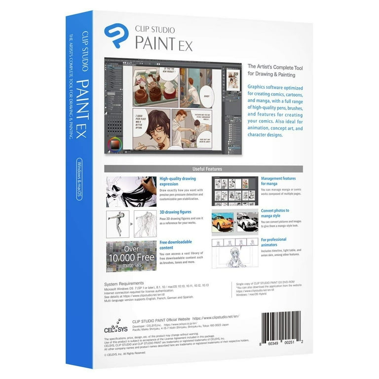CLIP STUDIO PAINT EX - Version 1 - for Microsoft Windows and CLIP STUDIO PAINT EX - Version 1 - for Microsoft Windows and