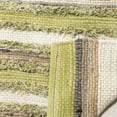 thumbnail image 3 of SAFAVIEH Montauk Coilean Striped Cotton Area Rug, Green/Multi, 2'6" x 4', 3 of 5