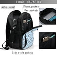 thumbnail image 3 of Yiaed Husky Head Print Laptop Backpack,Business Travel Durable Laptops Backpack with USB Charging Port,Water Resistant College Computer Bag, 3 of 5