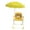yellow, variant on S SERENABLE Kids Camping Chair with Umbrella Practical Beach Chair for Park Garden Trips blue