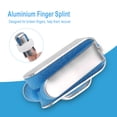 thumbnail image 4 of Aluminium Finger Hand Splint, 3 Sizes Ergonomic Design Breathable Recovery Discomfort Bending Deformation Correct for Hand Finger Health Care, 4 of 8