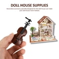 thumbnail image 3 of Miangastore Mini Musical Instrument Decorations Mini Plastic Violin Coffee 6Set 3.2X1.2X0.2In, 3 of 8