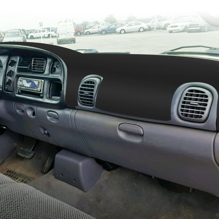 Color Dashboard Cover Dodge Ram - TSV Black Carpet Dashboard Cover 1998-2001 Dodge Ram 1500, 2500 3500, Custom Fit Dash Cover, Easy Installation.