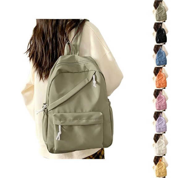 HJYCHN School Backpack for Boys Fresh Functional High Capacity Minimalist Daypack for Students Kids Boys and Girls School Backpacks Army Green One Size