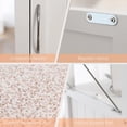 thumbnail image 3 of Ironing Board with Storage Cabinet, Folding Ironing Board with Extra Storage, Solid Wood Fold Down Ironing Station with Heat-Resistant Sponge for Small Spaces, Laundry Room (Antique White), 3 of 7