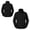 Black, variant on MexChoioe Big Kids Zip Up Stand Collar Fleece Outerwear Heated Fleece Jacket Fall Winter Fashion Everyday Cold Weather Coat for Boys and Girls