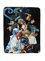 Kingdom Hearts Soft Plush Throw Blanket Warm Lightweight Thermal Fleece Blankets for Couch Bed Sofa All Season 60 x50