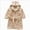 Brown 0626, variant on Kids Coral Fleece Bathrobe,Soft Plush Hooded Robe with Adjustable Belt,Cute Cartoon Print,for Boys Girls Toddlers 12 Months -12 Years,Warm Loungewear Shower Robe Kids Pajamas,Yellow,Size 11-12T