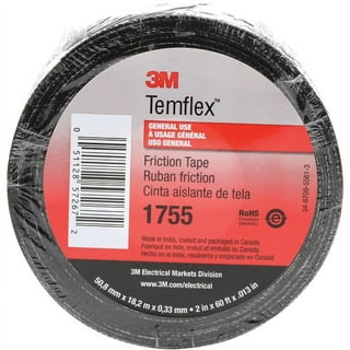 Black Gaze Cotton Cloth Friction Tape with Non-Corrosive Rubber Resin