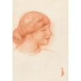 thumbnail image 2 of Pierre-Auguste Renoir 18x24 Gold Ornate Framed and Double Matted Museum Art Print Titled - Profile of a Young Woman (C. 1910), 2 of 4