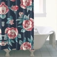 thumbnail image 5 of Waterproof Pioneer Shower Curtain 84x72 Inch Polyester Unique Colorful Floral Shower Curtain for Bathroom Hotel Home Decor with 12 Plastic Hooks, 5 of 5