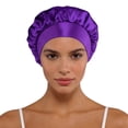 thumbnail image 1 of Bucket Hat For Home And Leisure With Satin Wide Brim Classic Style Suitable For All Seasons Travel Sleep Cap Fashion Accessory, 1 of 3