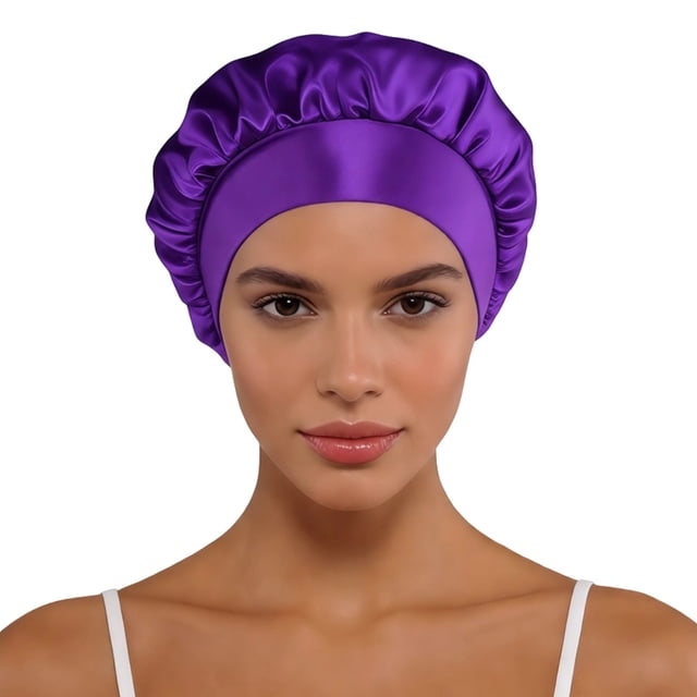 Bucket Hat For Home And Leisure With Satin Wide Brim Classic Style Suitable For All Seasons Travel Sleep Cap Fashion Accessory